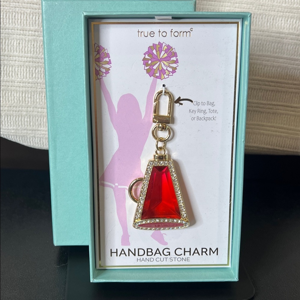 True to Form | Megaphone 📢 Cheer Themed Bag Charm